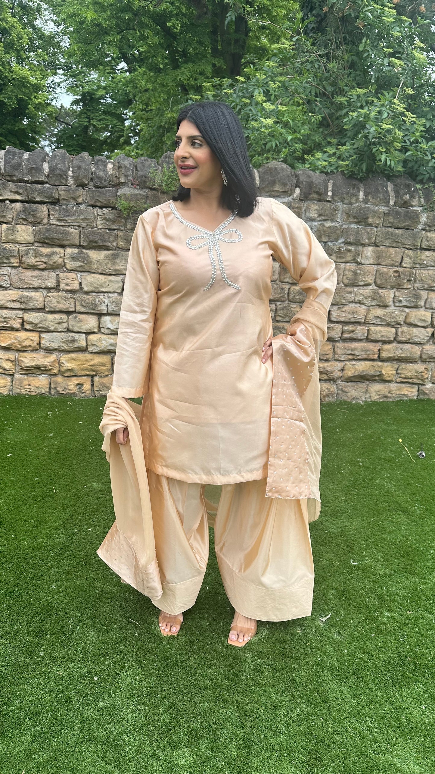Gold Farshi Shalwar Suit