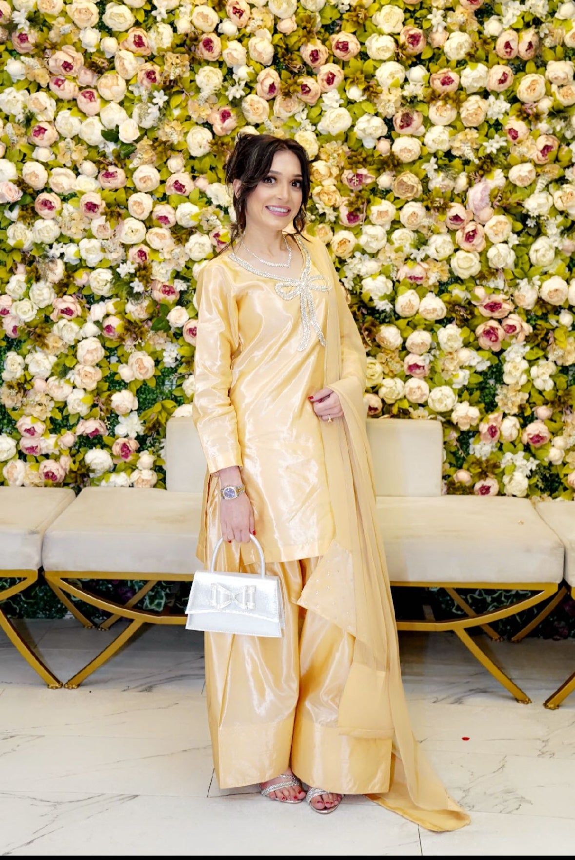 Gold Farshi Shalwar Suit