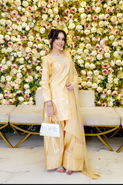 Gold Farshi Shalwar Suit