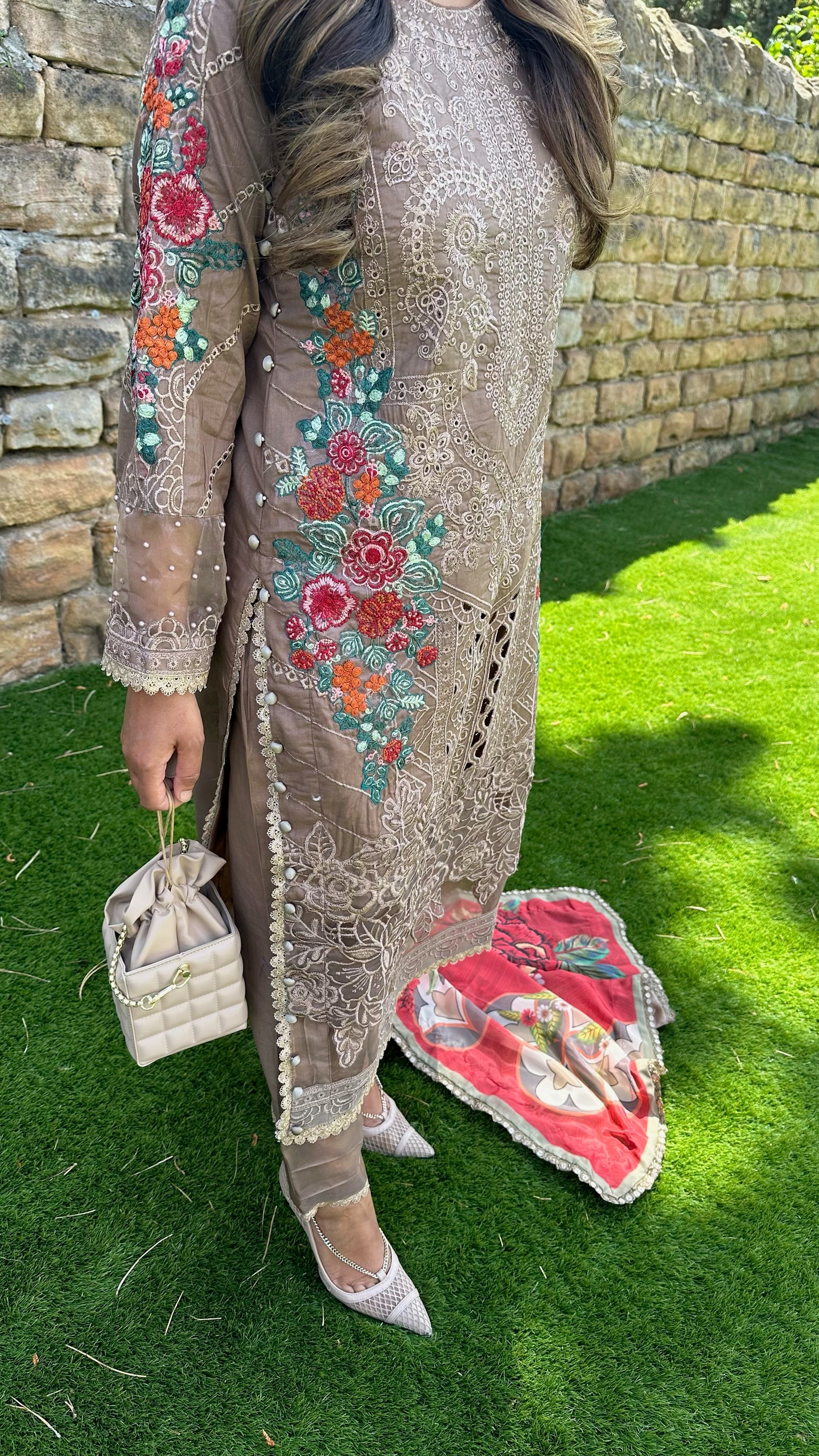 Embroidered 3-Piece Suit