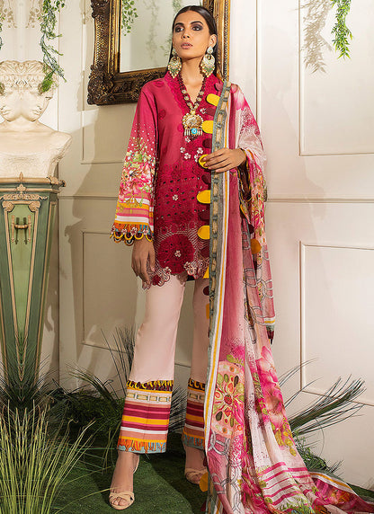 Unstitched Lawn Suit | Mushq