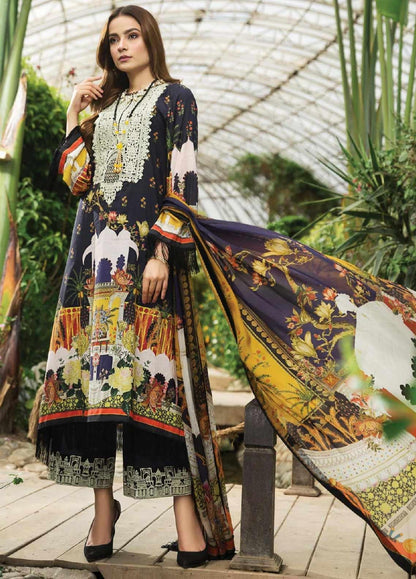 Unstitched Lawn Suit | Afrozeh