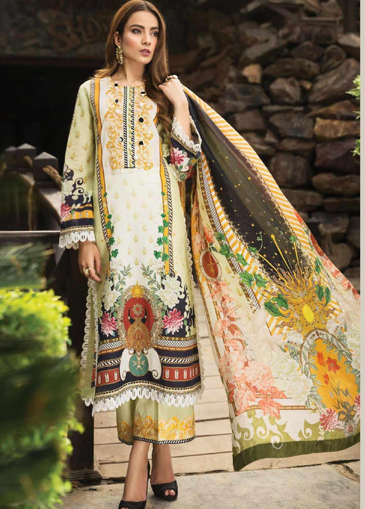 Unstitched Lawn Suit | Afrozeh