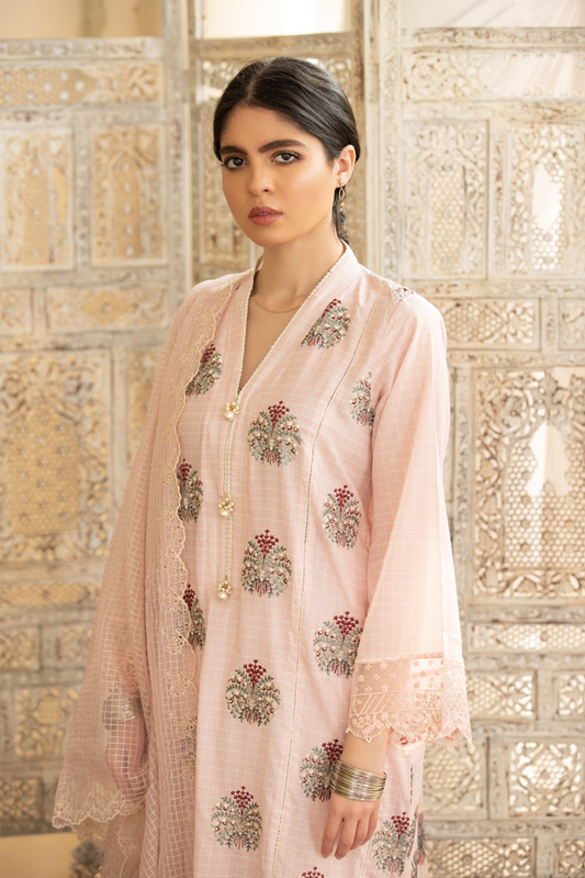 Designer 3 Piece Ready-To-Wear Suit | Qalamkar