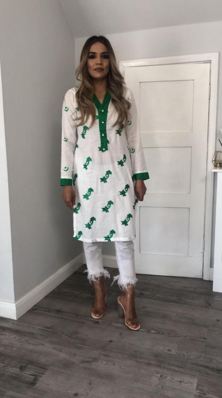 Pakistan Independence Day Special Kurta | Zibayesh Original