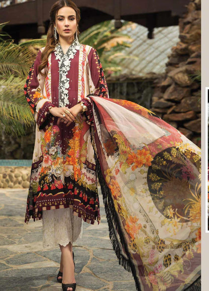 Unstitched Lawn Suit | Afrozeh