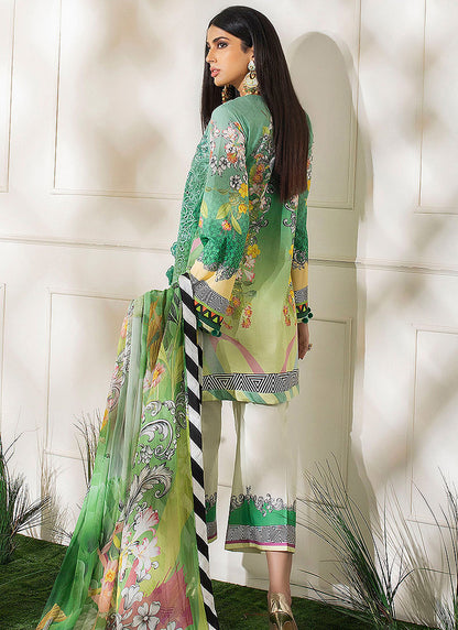 Unstitched Lawn Suit | Mushq