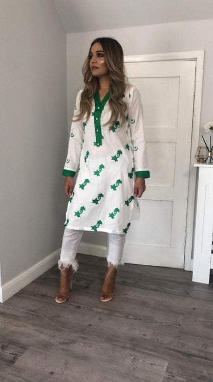 Pakistan Independence Day Special Kurta | Zibayesh Original