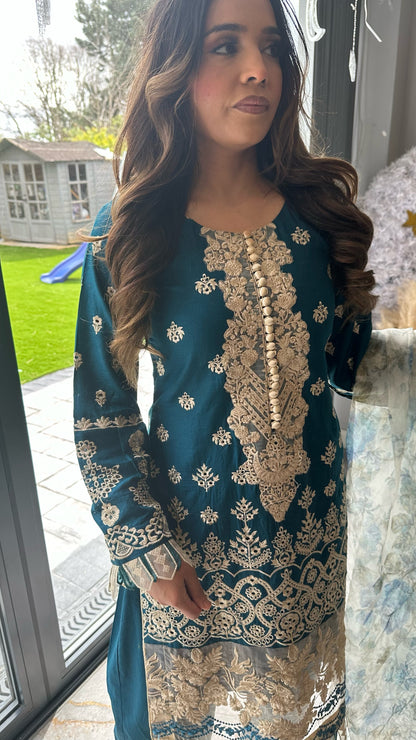 Embroidered 3-Piece Suit