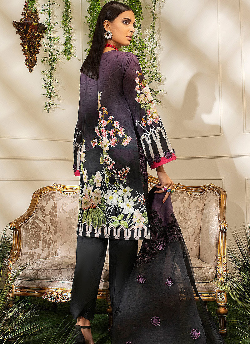 Unstitched Lawn Suit | Mushq