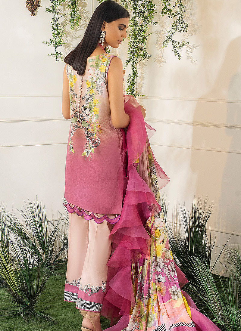 Unstitched Lawn Suit | Mushq