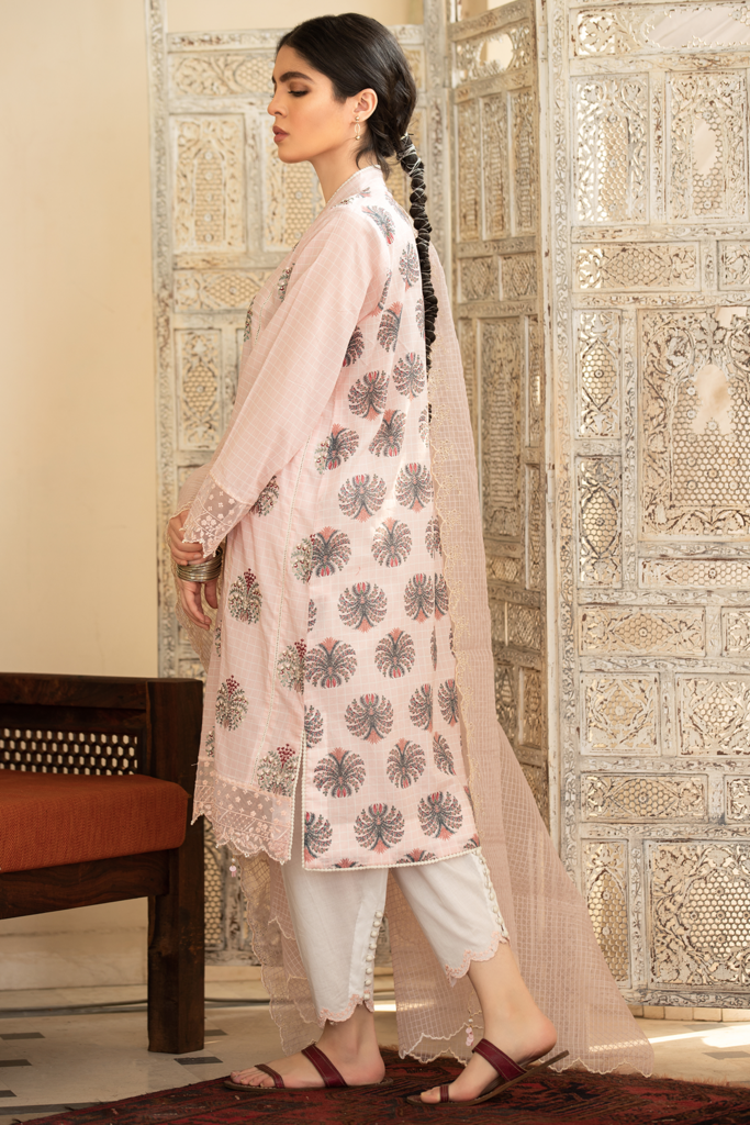 Designer 3 Piece Ready-To-Wear Suit | Qalamkar