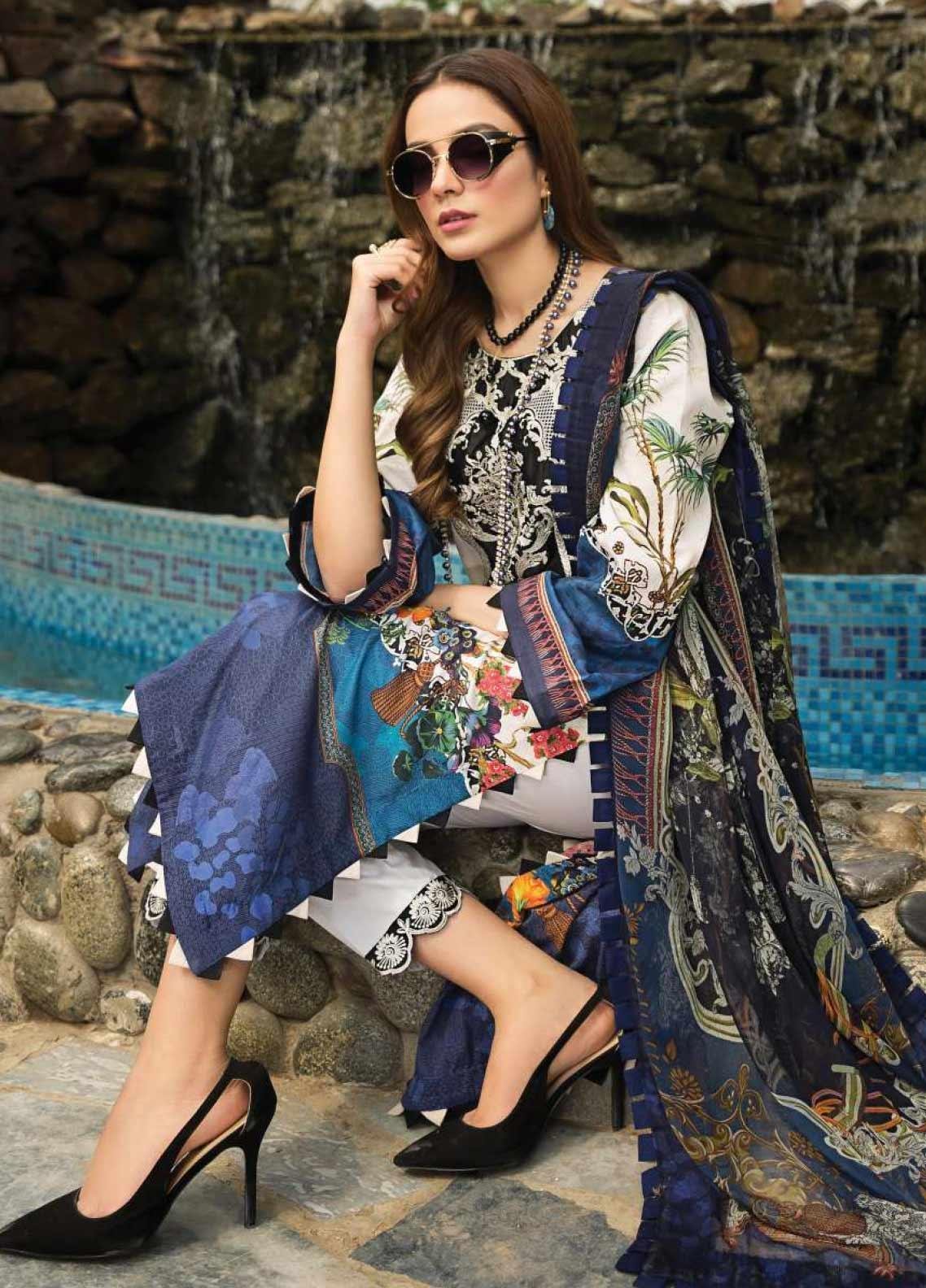 Unstitched Lawn Suit | Afrozeh