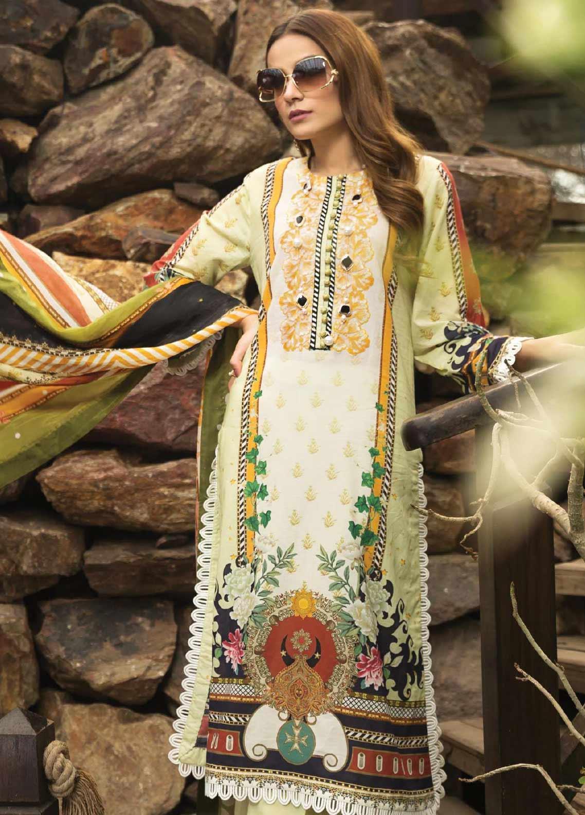 Unstitched Lawn Suit | Afrozeh