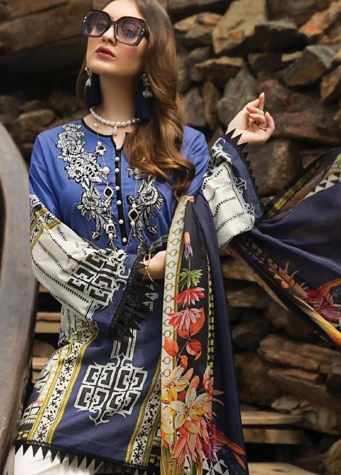 Unstitched Lawn Suit | Afrozeh