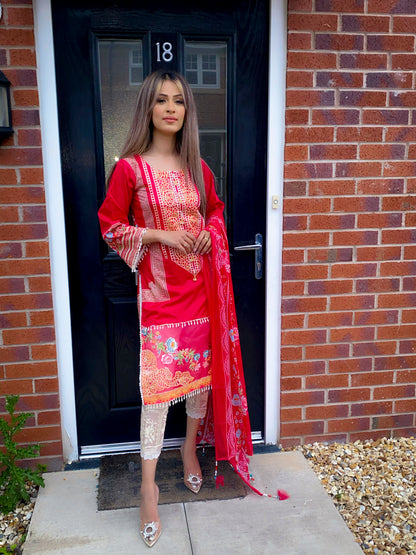 Luxury Lawn 3 Piece Suit