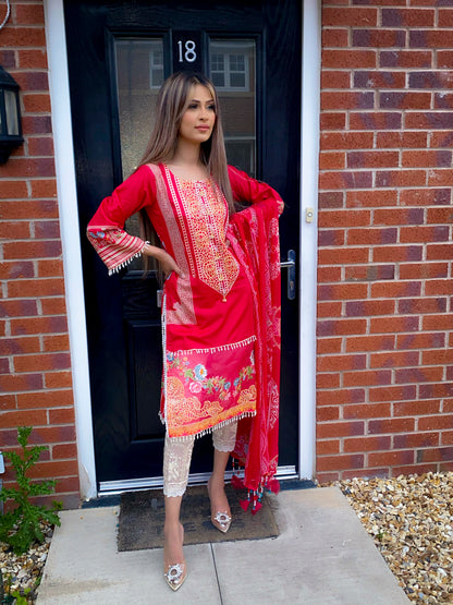 Luxury Lawn 3 Piece Suit