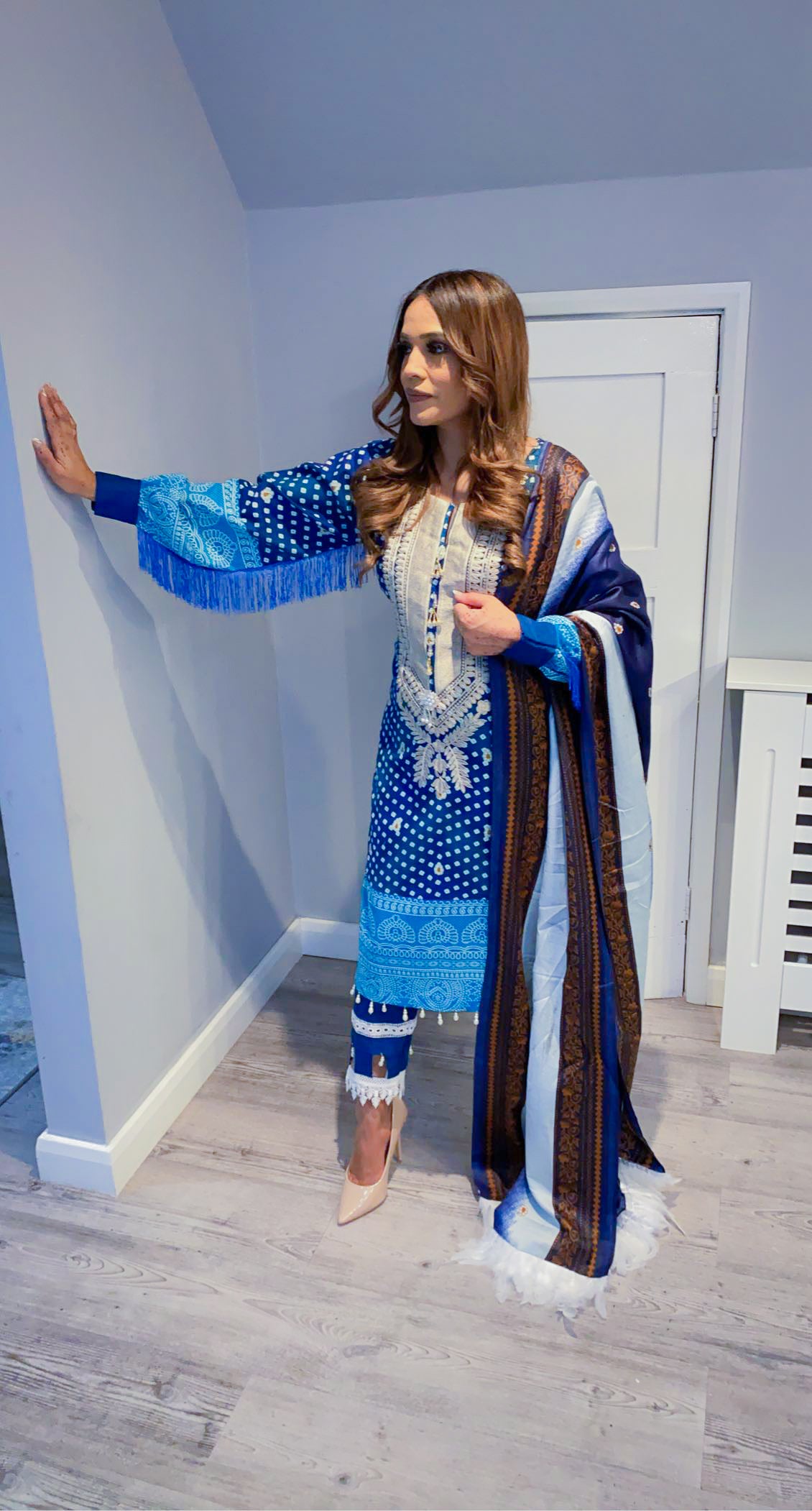 Embroidered Khaddar Suit