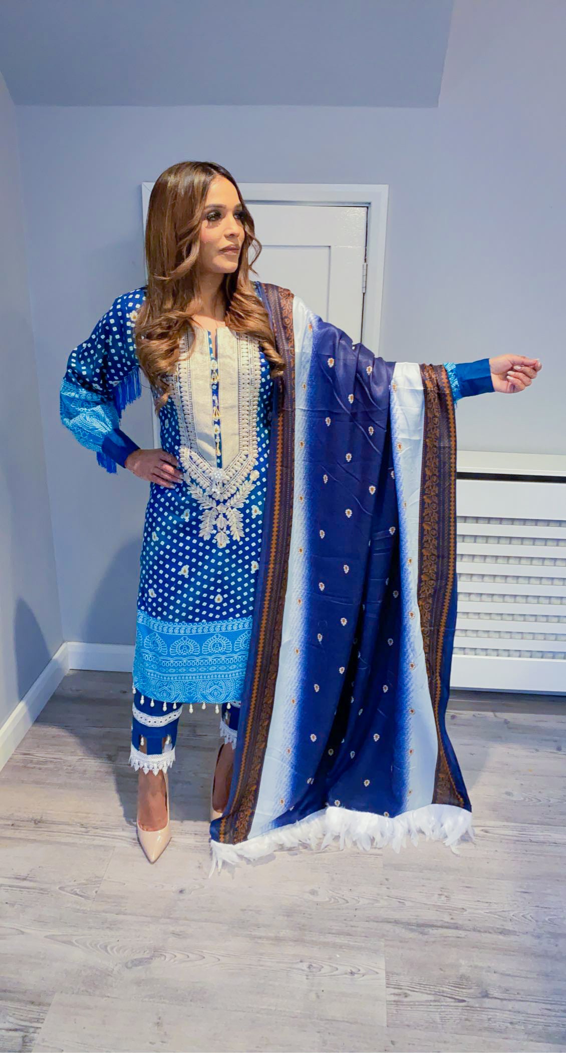 Embroidered Khaddar Suit