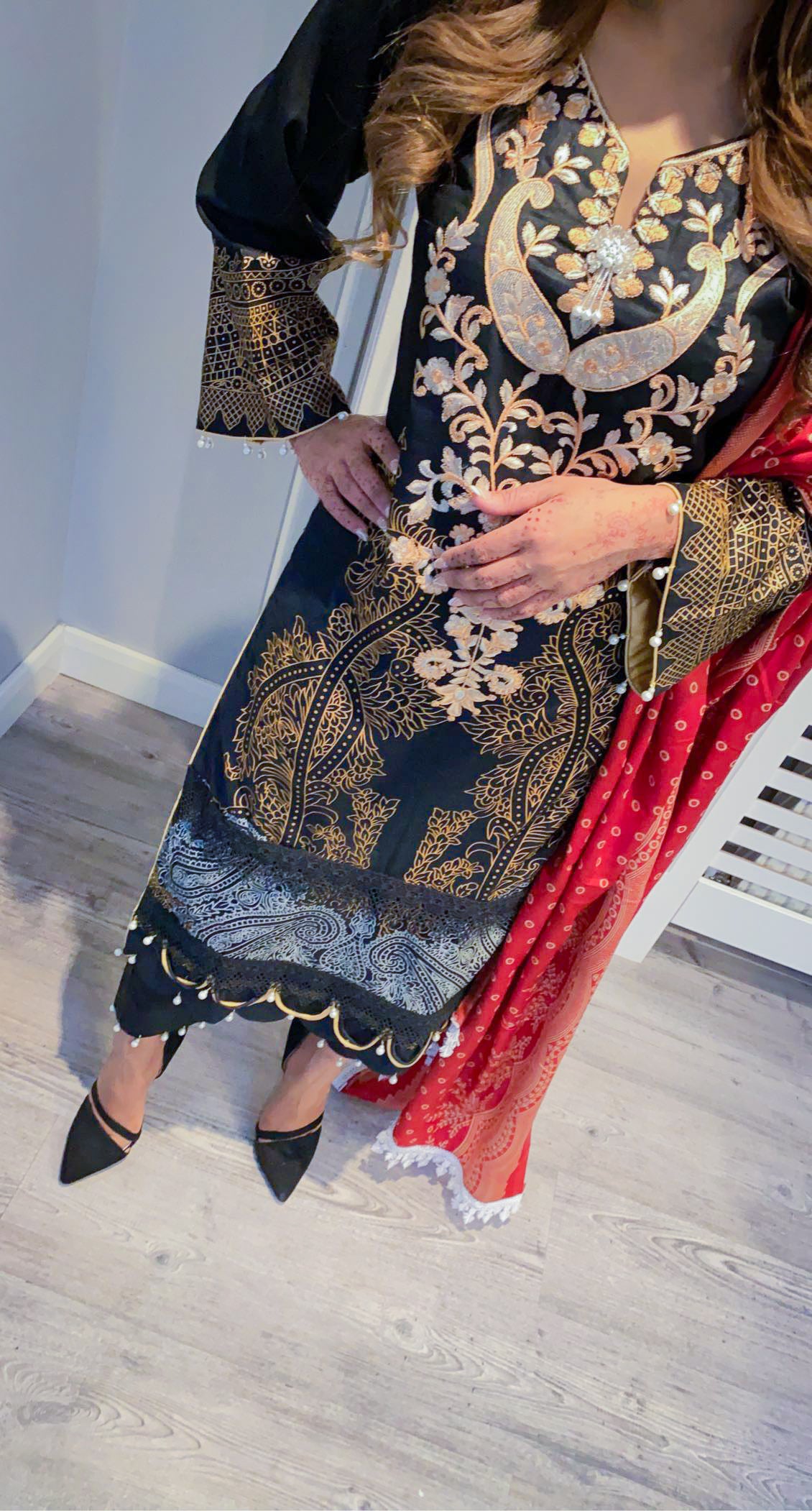 Embroidered Khaddar Suit