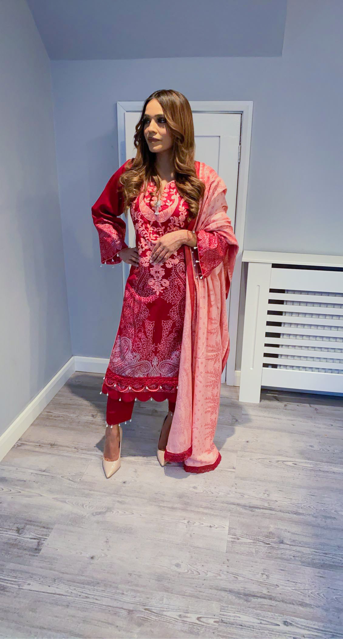 Embroidered Khaddar Suit