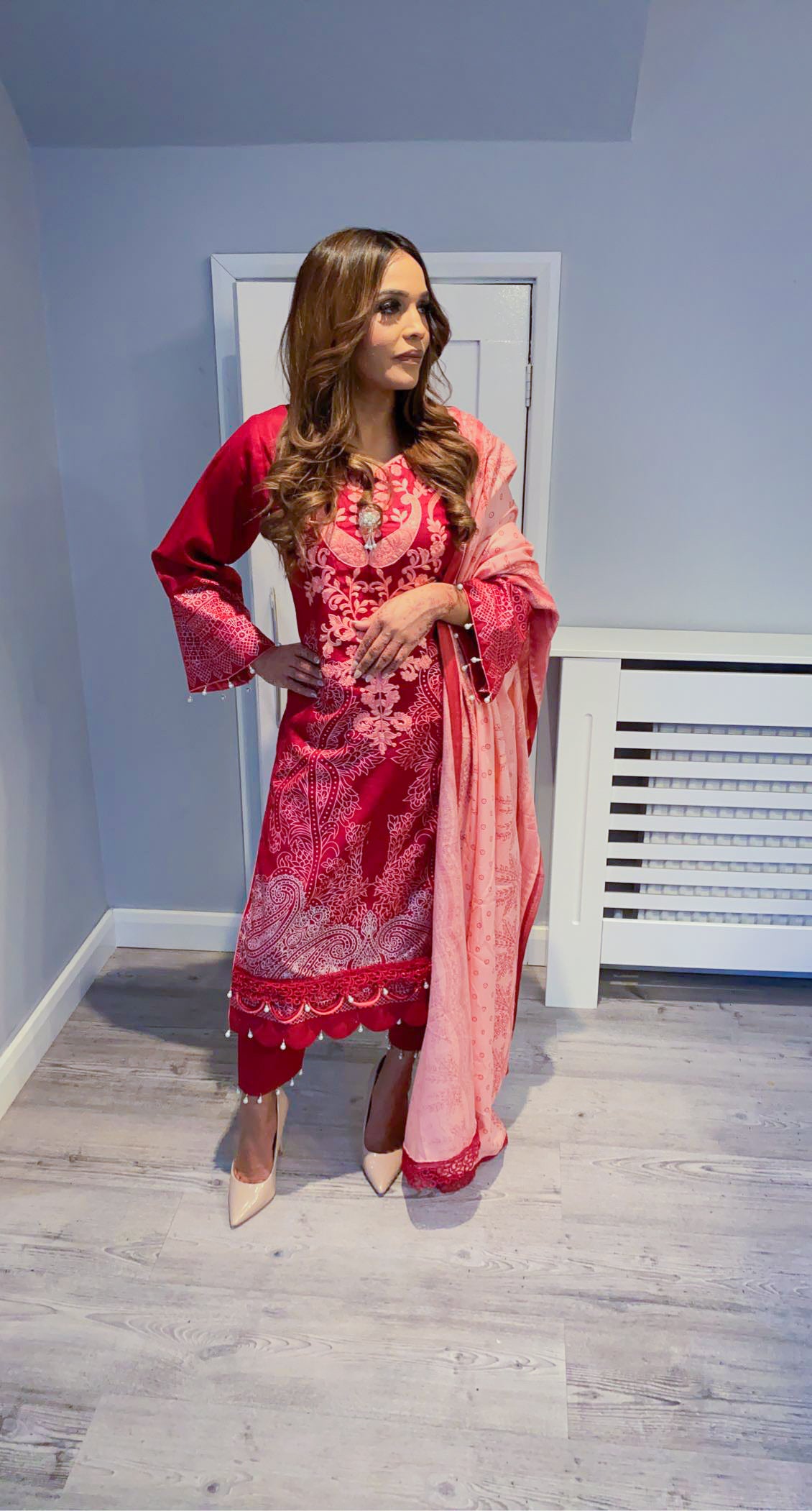 Embroidered Khaddar Suit